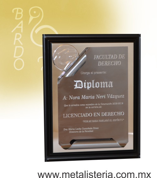 Reconocimientos Grabado Punta Diamante Diploma